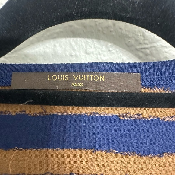 Louis Vuitton Blue and Brown Striped Top - Picture 2 of 3